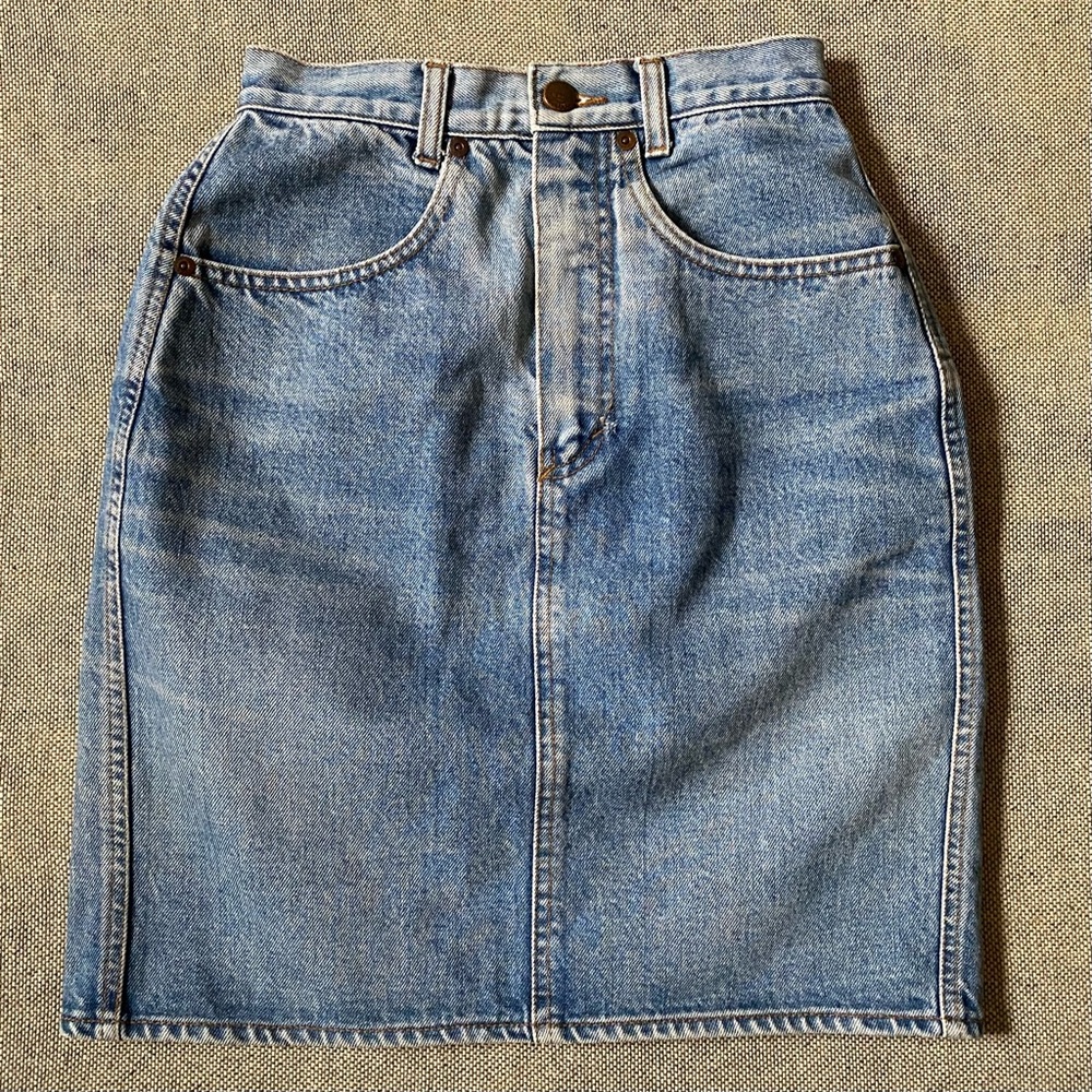 Vintage United Colors of Benetton Jeans Skirt S (eu 38) Type The Nimes Italy